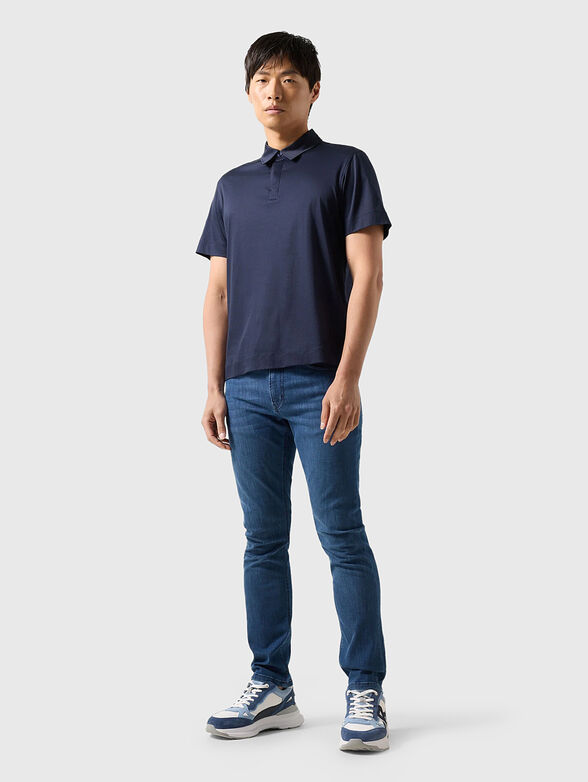 Dark blue polo shirt - 2