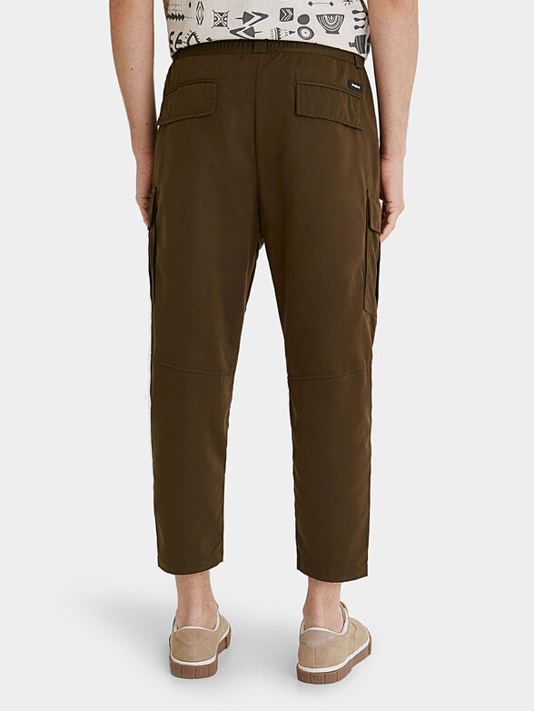 Brown shortened pants - 4