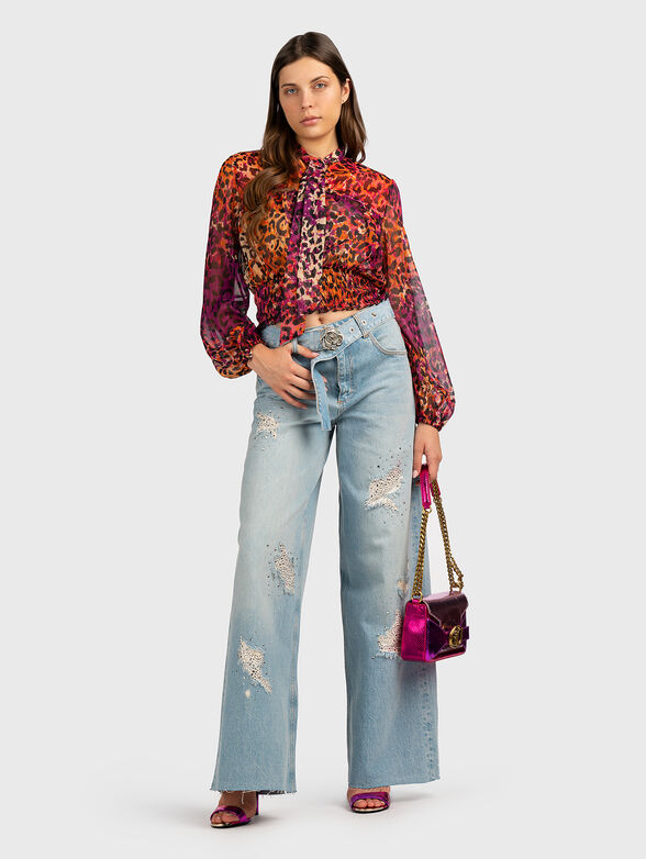 Blouse with sheer effect - 2