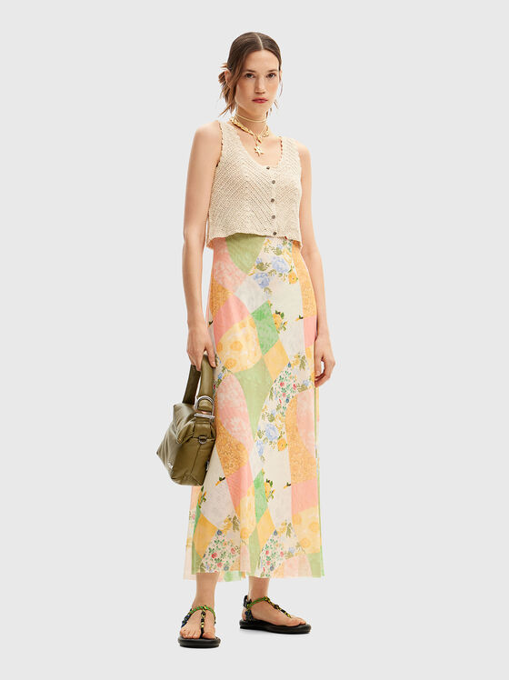 Dress with removable knit top - 1