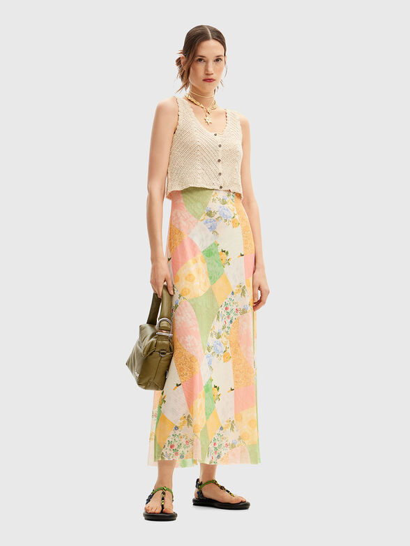 Dress with removable knit top - 1