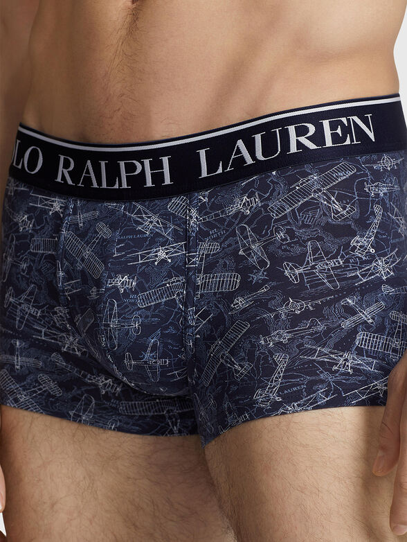 Cotton blend trunks with print - 4