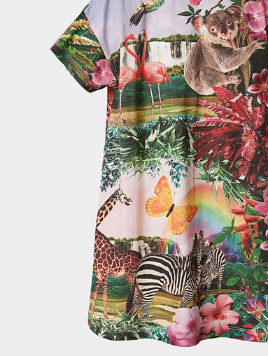 ANA dress with tropical print - 4