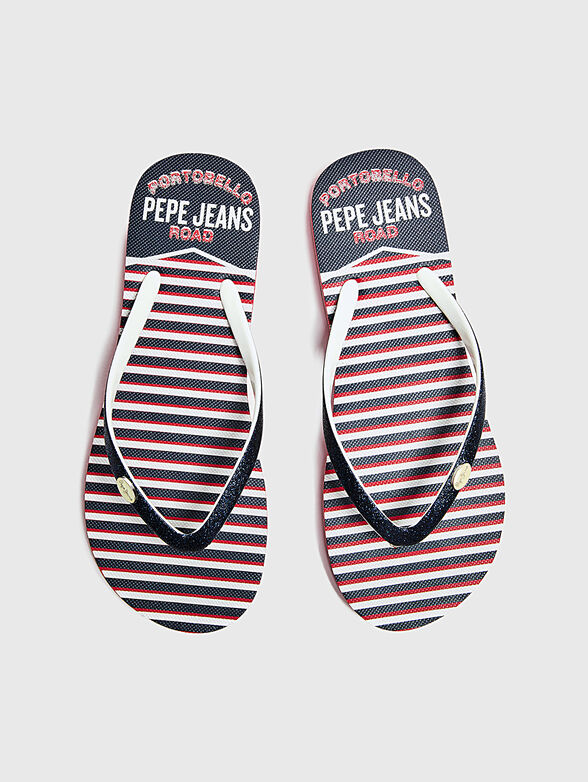 RAKE SAILOR Flip-flops with glitter details - 2