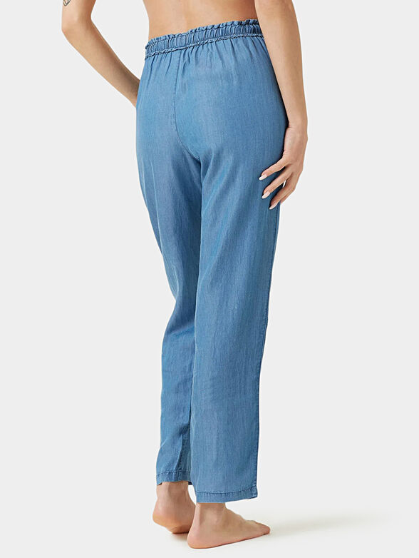 Denim trousers in blue color - 2