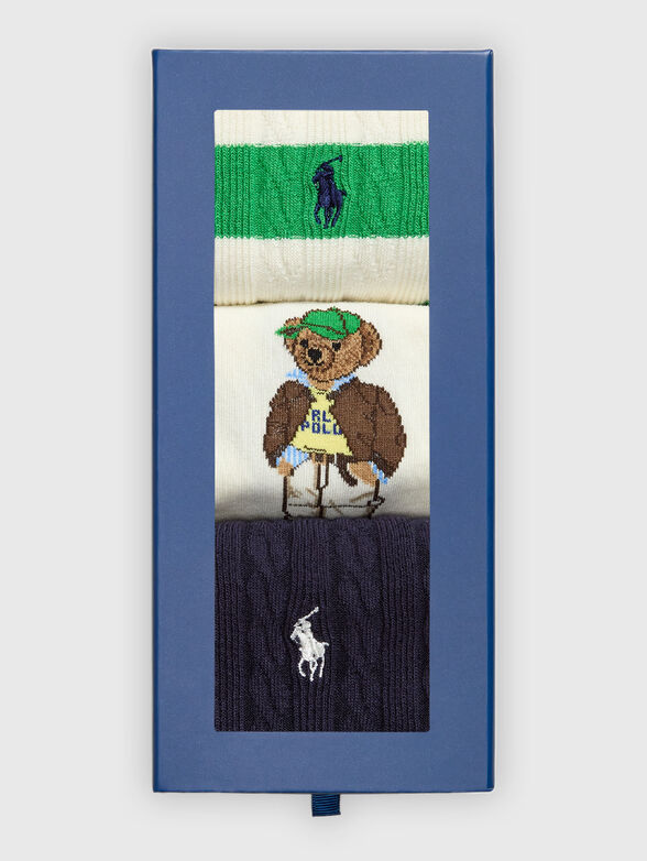 Polo Bear Crew Sock 3-Pack Gift Set - 2