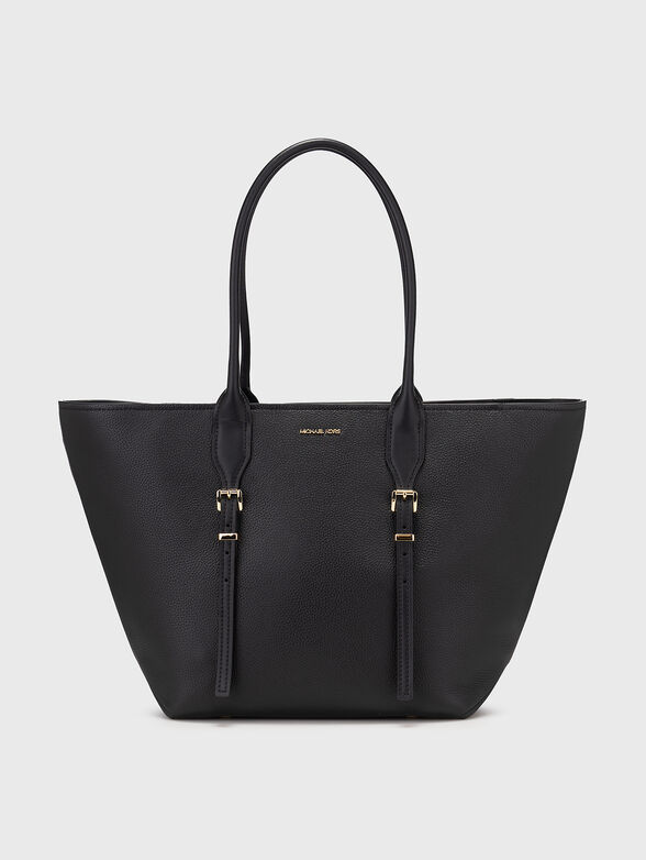Big leather bag with logo - 0