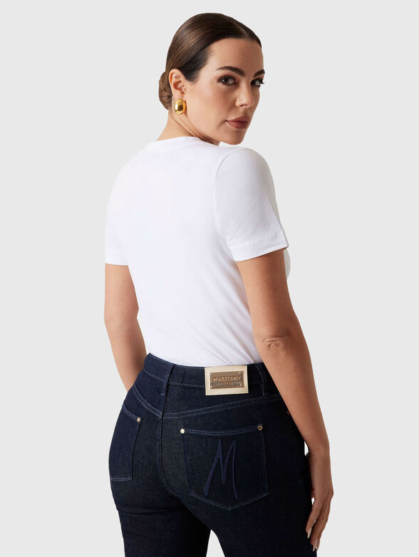 CANDY cotton t-shirt with an oval neckline - 3