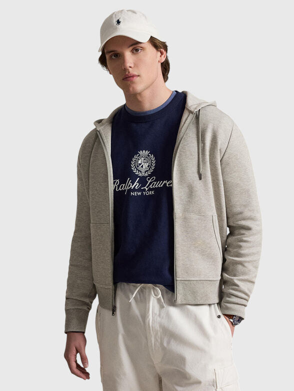 Cotton-blend sweatshirt - 1