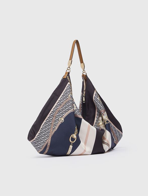 Denim-effect hobo bag - 2