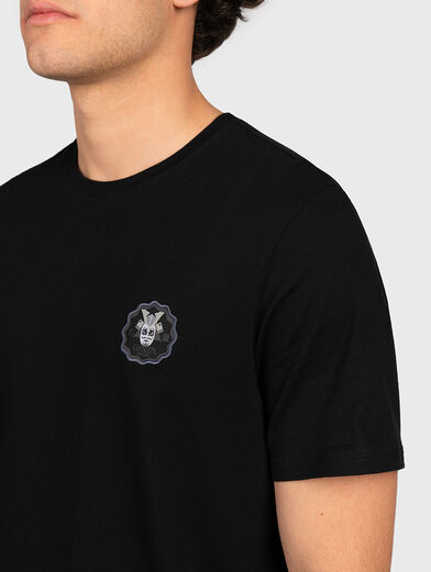 Black printed t-shirt with Japanese motifs - 5