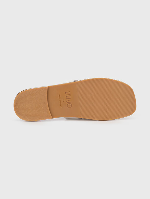 SABA slippers in white  - 5