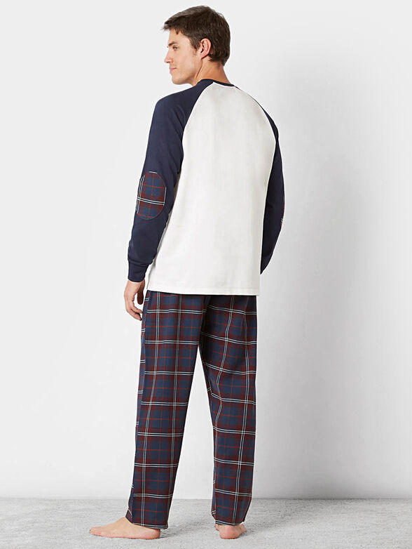 SKI CLUB pyjamas with print and checked bottoms - 2