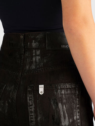 High waisted wide leg jeans - 3