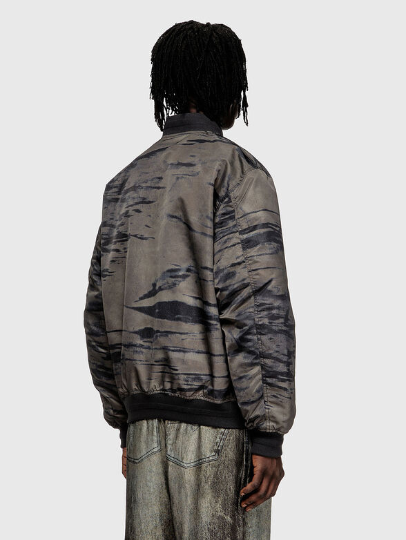 J-KEPES-DLBZ padded bomber jacket in printed satin - 3