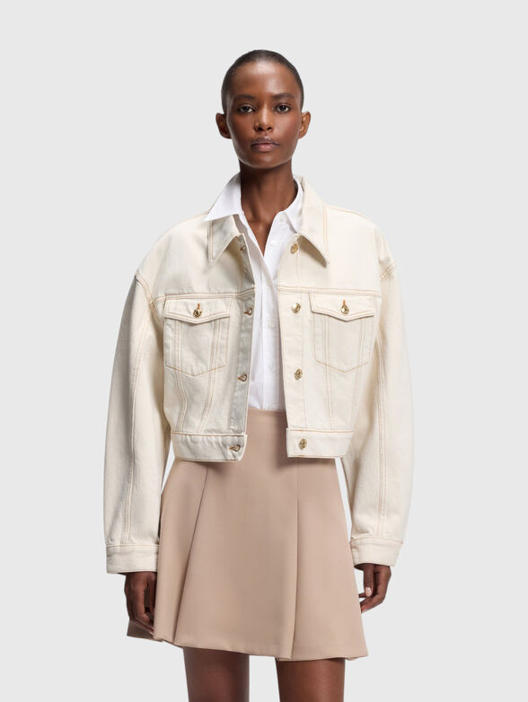 GISOLIA cropped denim jacket - 1