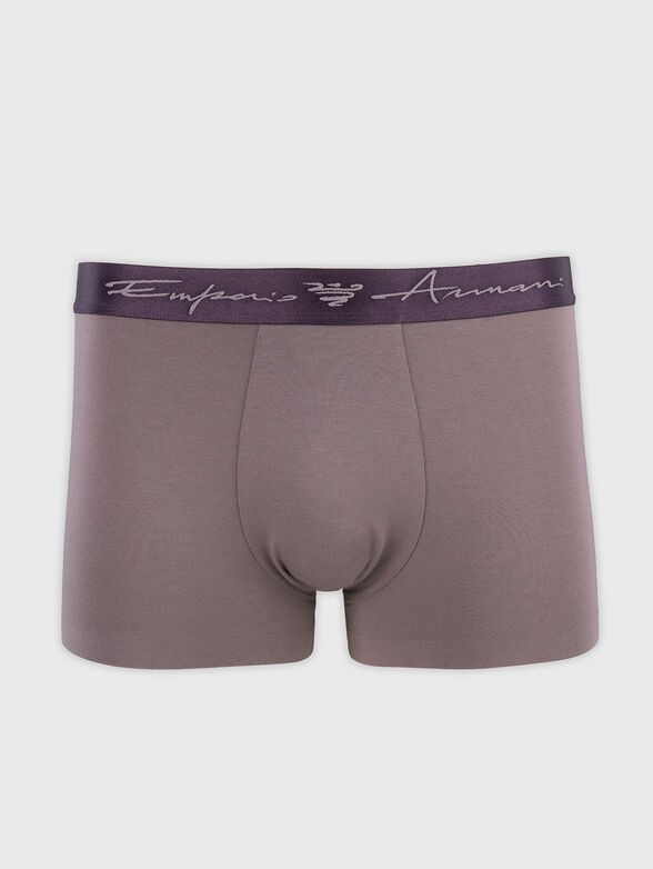 Boxers with contrast logo - 1