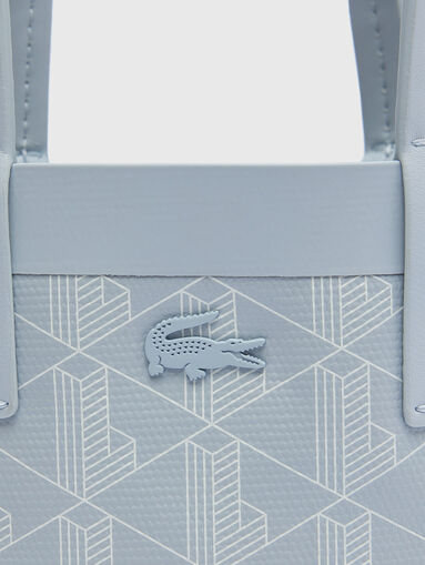 Light blue small bag with monogram logo - 4