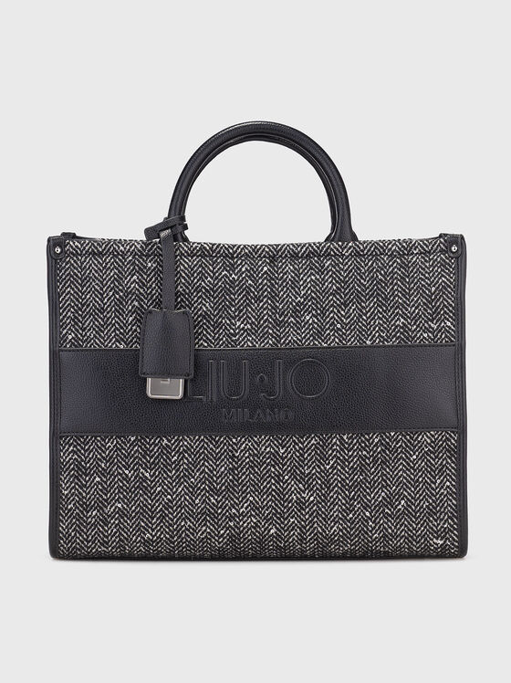 Bag  from eco leather and textile - 1