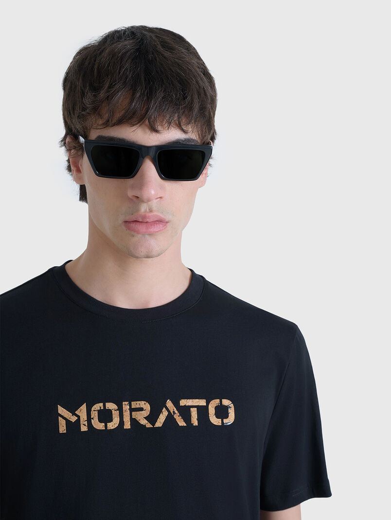 Cotton T-shirt with logo print - 3