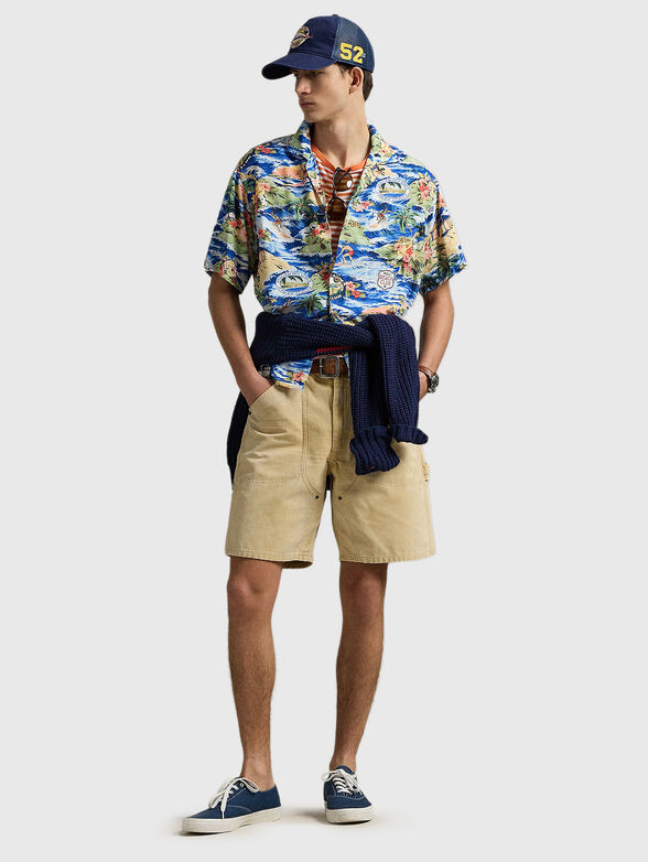 Shirt with multicolor print - 1