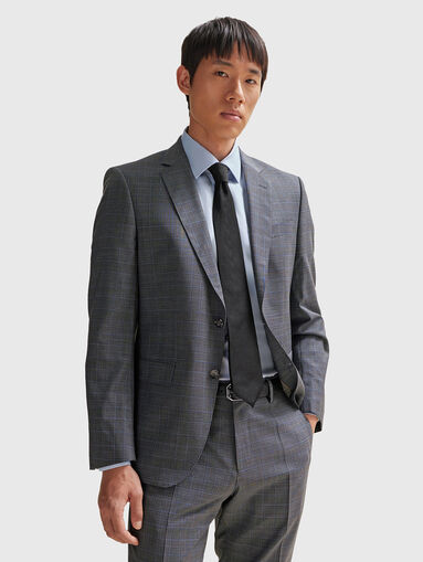 Blue shirt with classic collar  - 5