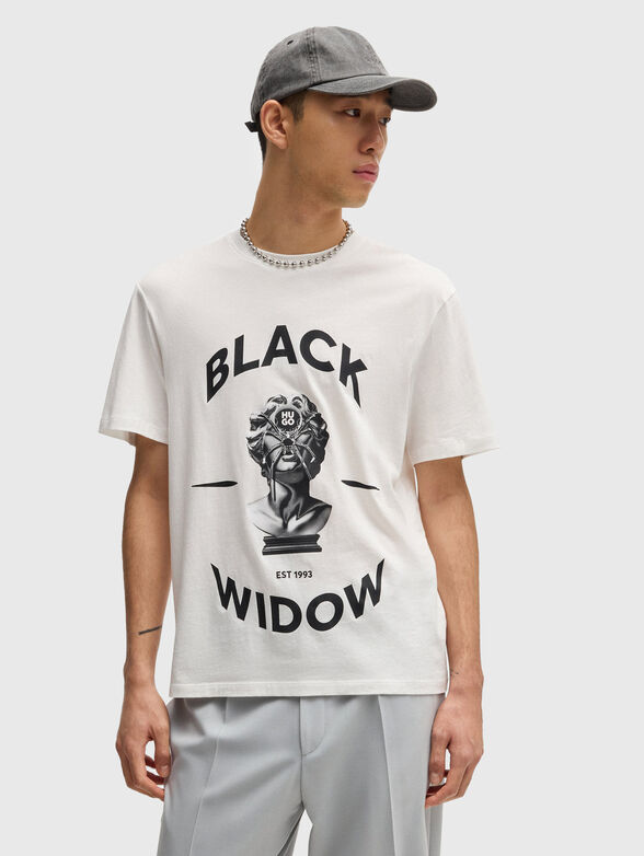Cotton T-shirt with print - 0