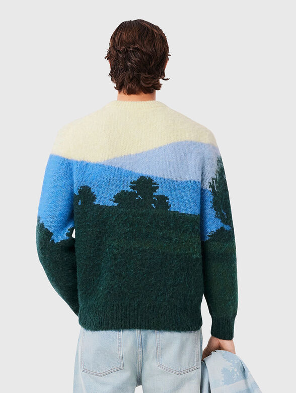 Multicolored wool blend sweater - 3