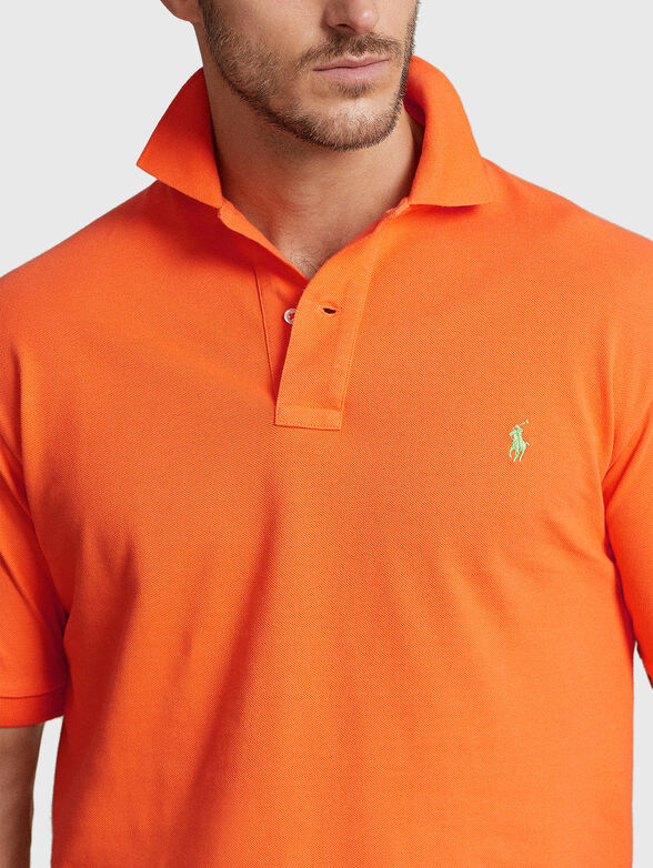 Polo-shirt in orange colour - 4
