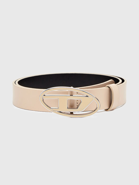 B-1DR 25 leather belt with oval logo - 1