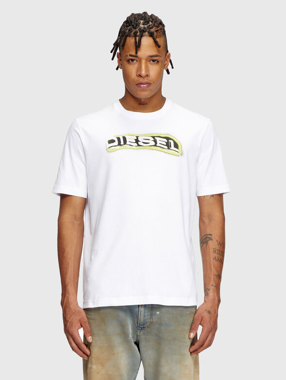 T-ADJUST-R4 black T-shirt with logo print - 1