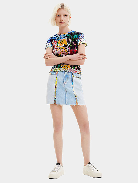 GALATEA T-shirt with patchwork effect - 2