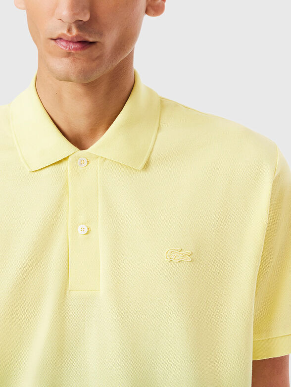 Cotton polo shirt with logo embroidery - 4
