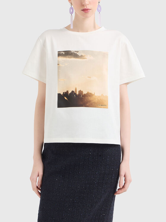 Printed cotton T-shirt - 1