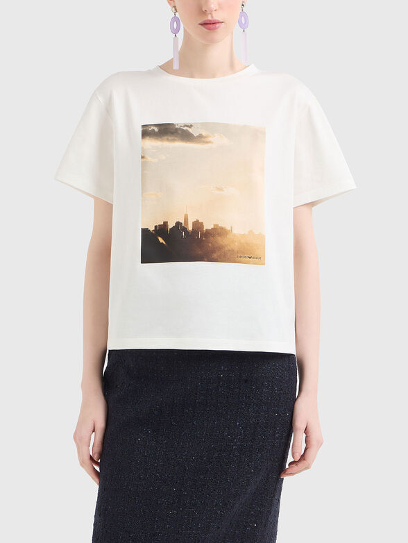 Printed cotton T-shirt - 1