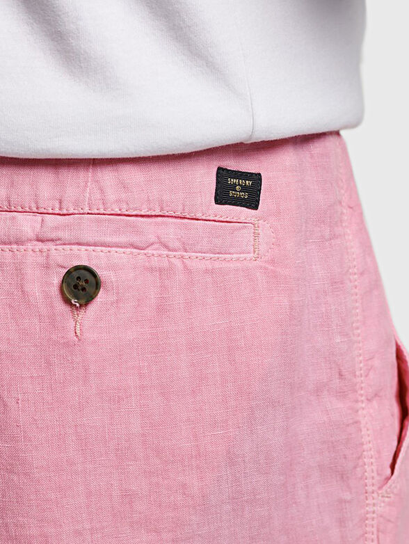 STUDIOS blue linen shorts - 5