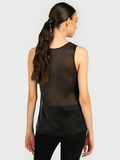Black top with sparkling threads - 3