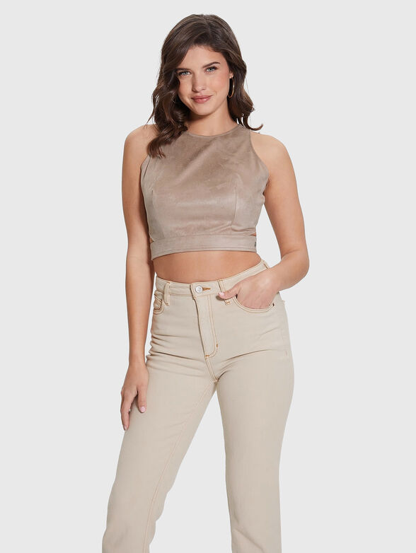 NAOMI top with cut-out accents - 1