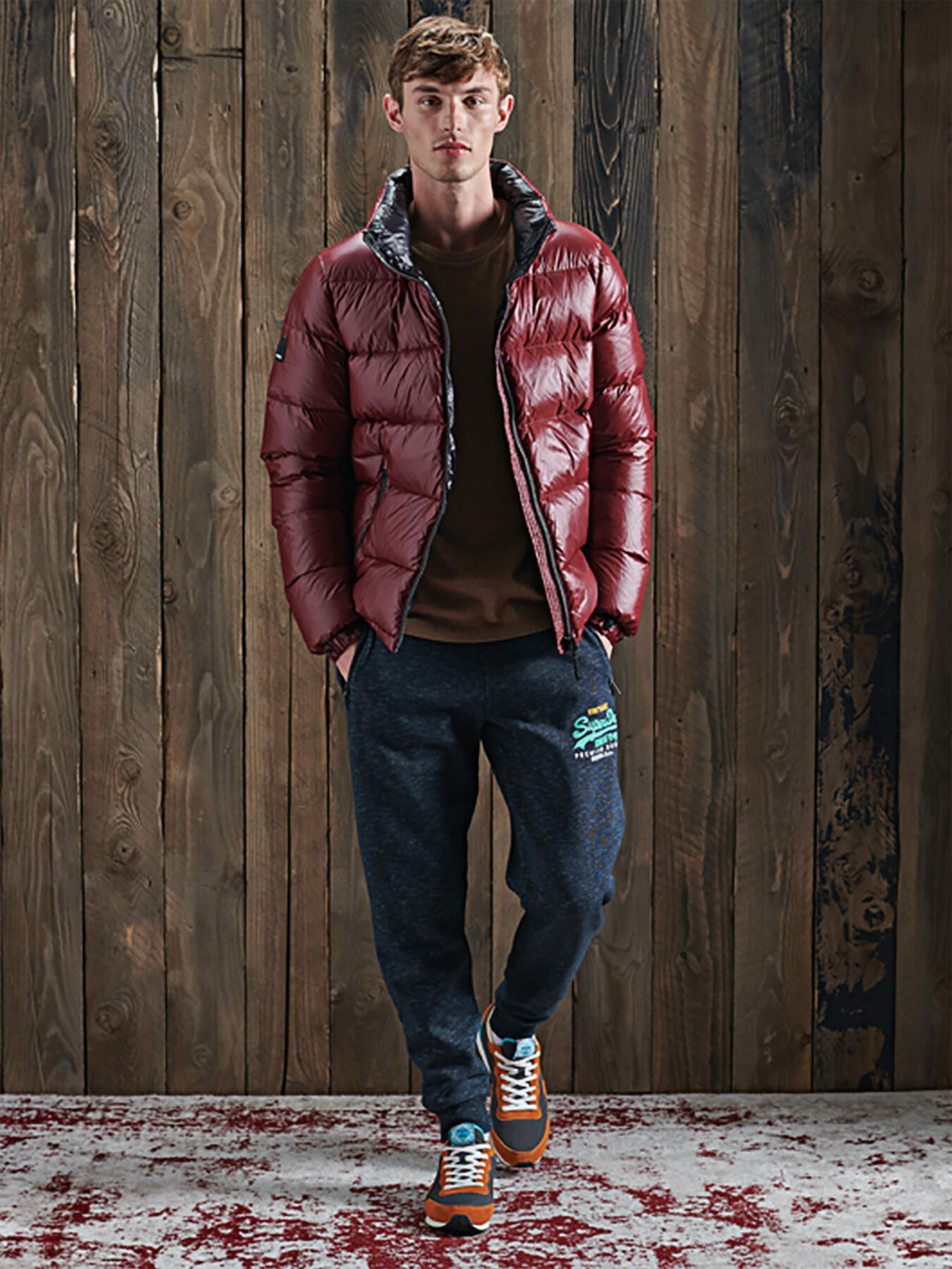 VINTAGE LOGO Joggers in navy brand SUPERDRY