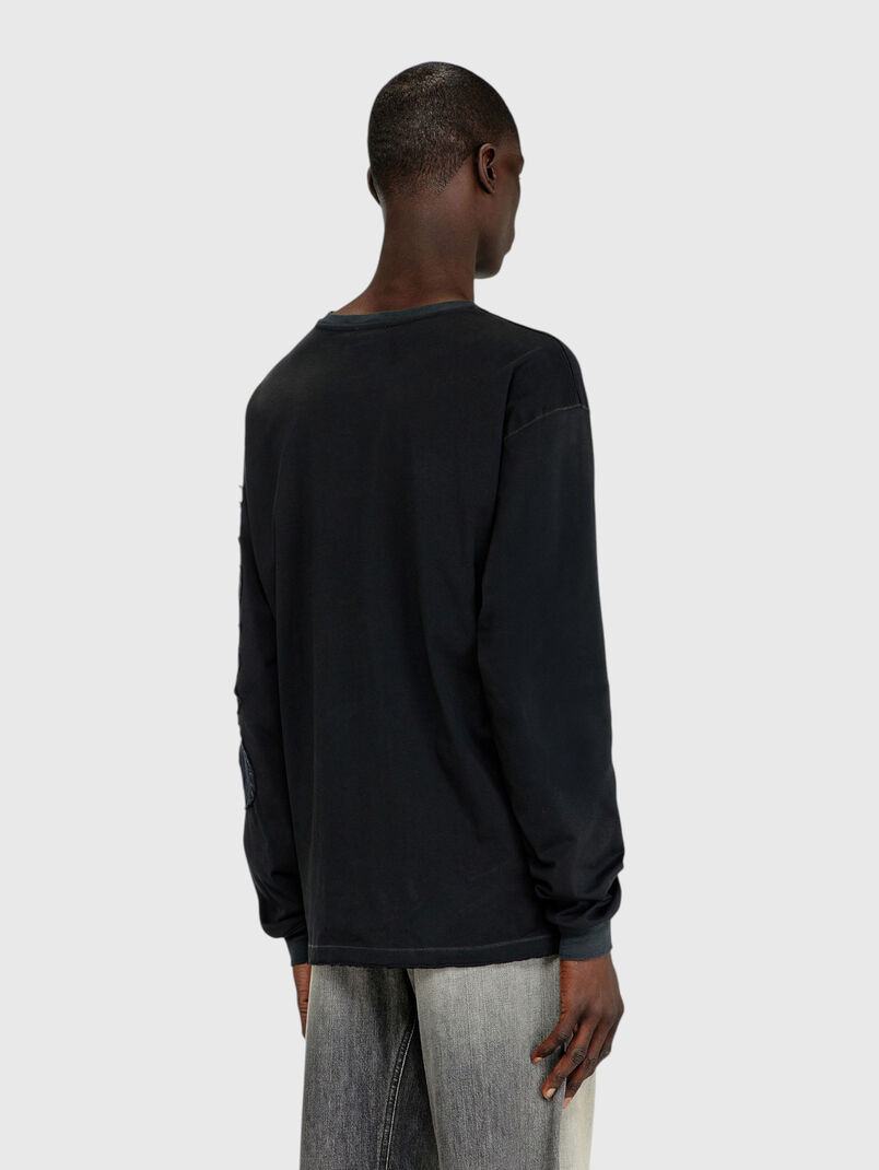 Black cotton blouse - 3
