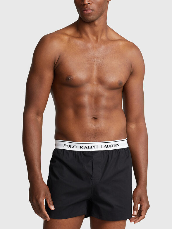 Set of three pairs of black boxers - 1