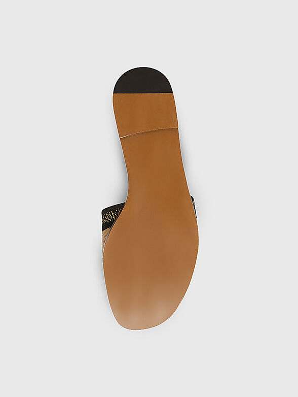KNOX slippers with gold accents - 6