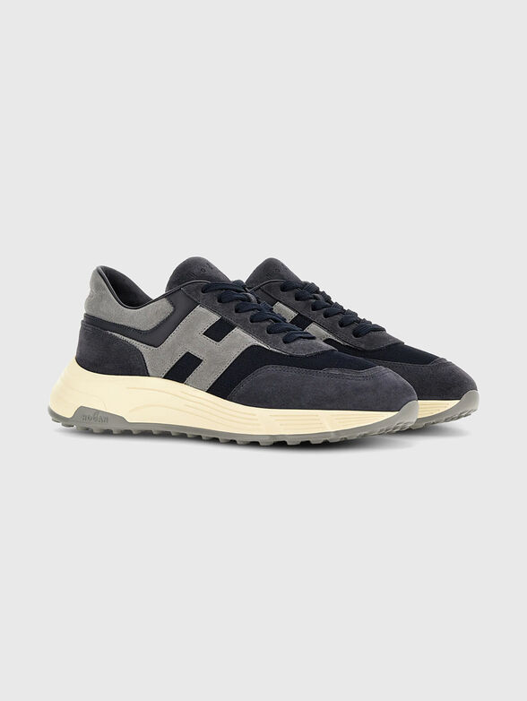 Sneakers with mesh details and suede - 2