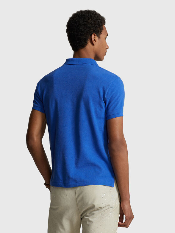 Cotton polo shirt with logo  - 3
