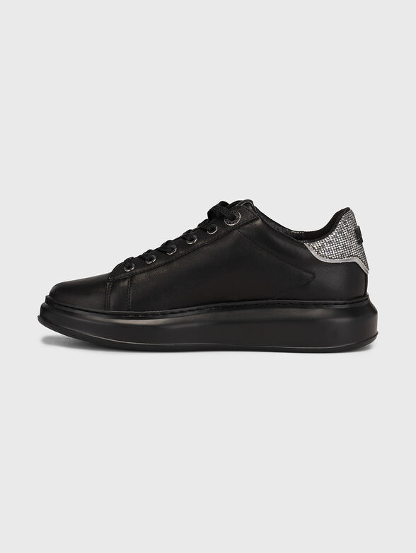 KAPRI black sports shoes with rhinestones - 4