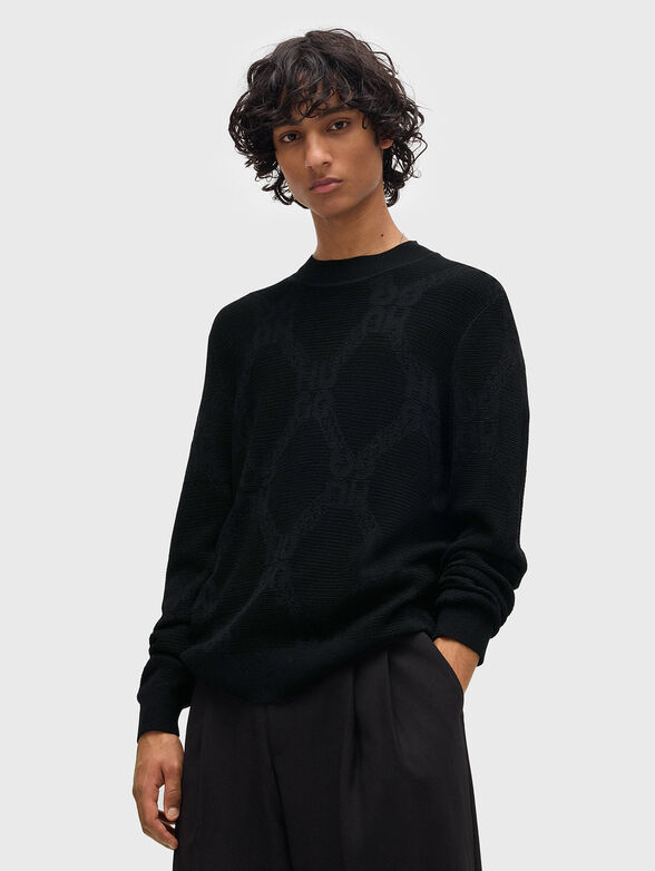 Sweater with monogram logo - 1
