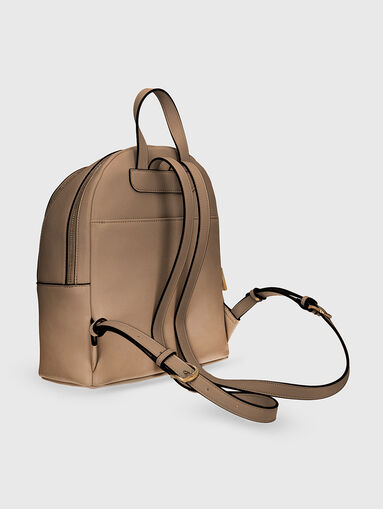 Black backpack with embossed logo  - 3