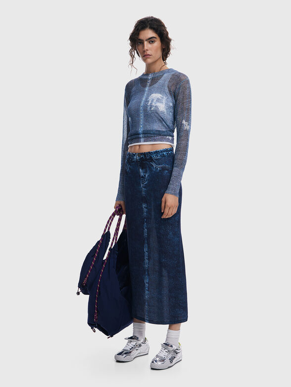 Sweater with sheer effect - 2