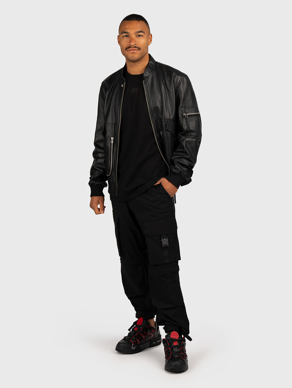 Leather bomber jacket - 2