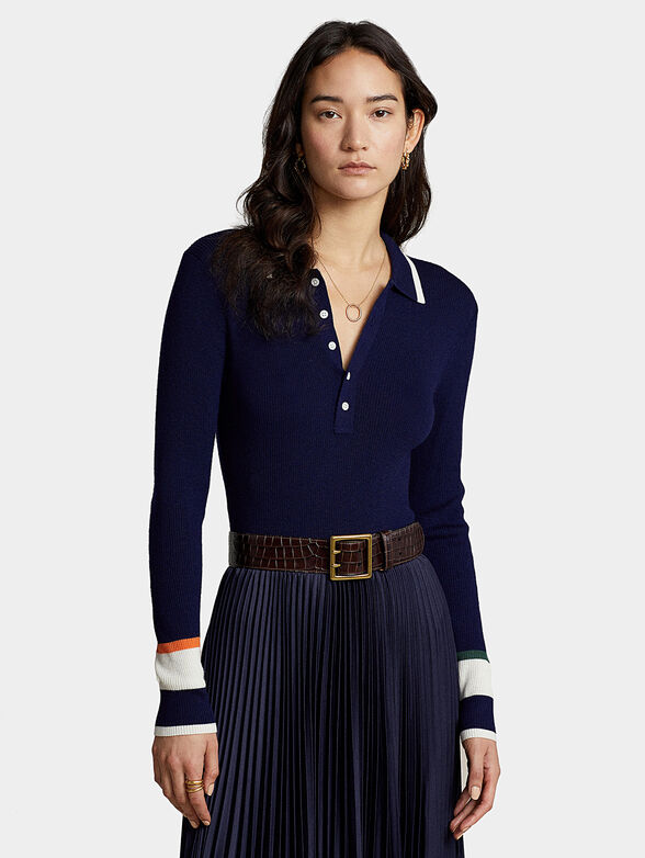 Dress with long sleeve and collar - 4